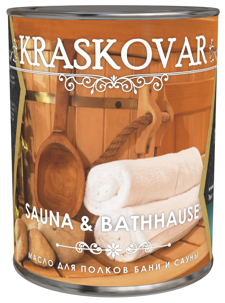 картинка Масло Kraskovar Sauna & Bathhause для полков бани и сауны от магазина Kraskovar